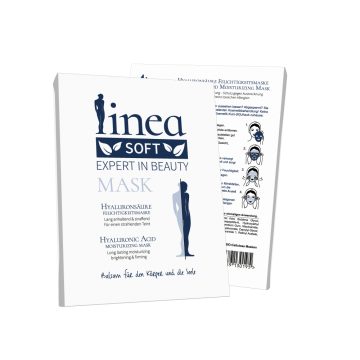 Linea soft hyaluronsaure feuchtigkeitsmaske 5er umverpackung